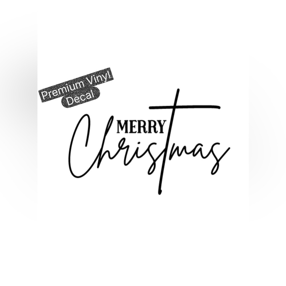 Merry Christmas premium vinyl decal